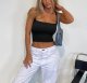 Women's Sexy Sleeveless Crop top Seamless Square Neck Trendy Tank top
